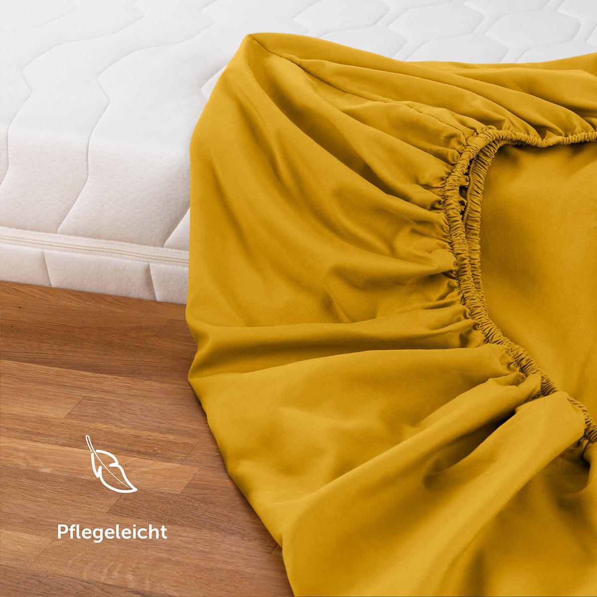 SPANNBETTLAKEN 140/200/30 cm Gelb - Gelb, Textil (140/200cm) - Blumtal