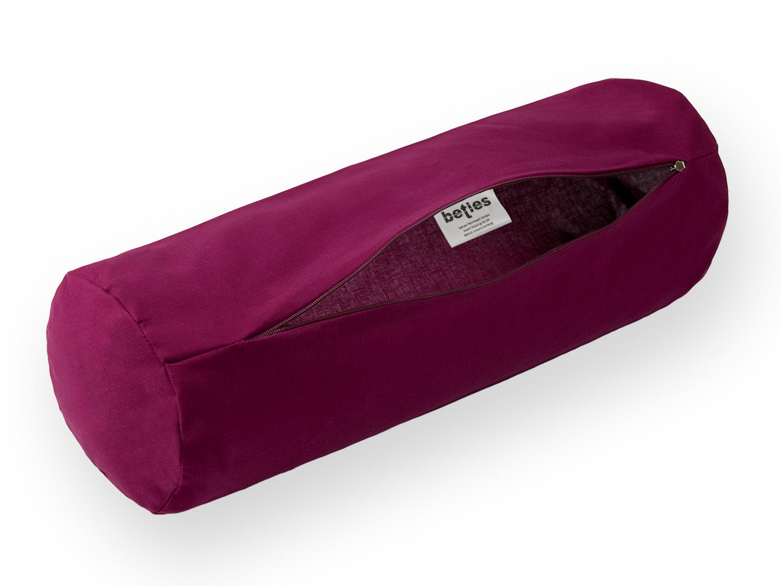 NACKENROLLENBEZUG Basic 100% Baumwolle hibiskus 40/15 cm - Beere, Textil (15/40cm) - beties Heimtextil