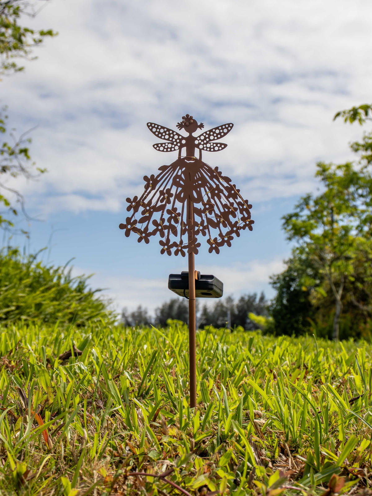 LED-SOLAR-GARTENSTECKER - mit Dämmerungssensor und wetterfestem Design für stilvolle Außendekoration, 1er-Set - Weiß, Kunststoff (3/18.5/50cm) - Northpoint