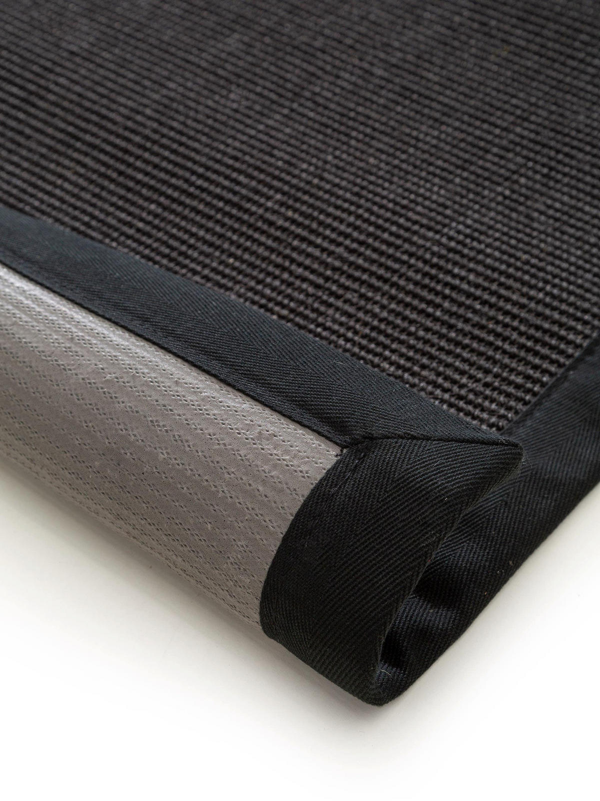 SISALTEPPICH Sana Schwarz 150x150 cm - Schwarz, Textil (150/150cm) - benuta Nest