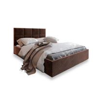 POLSTERBETT LIMENA 160x200 cm mit Bettkästen - Braun - Braun, Holz (160/200cm) - MASSENO
