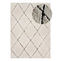 HOCHFLORTEPPICH Creme Atesa 60/120 cm - Creme, Naturmaterialien/Textil (60/120cm) - Atticgo