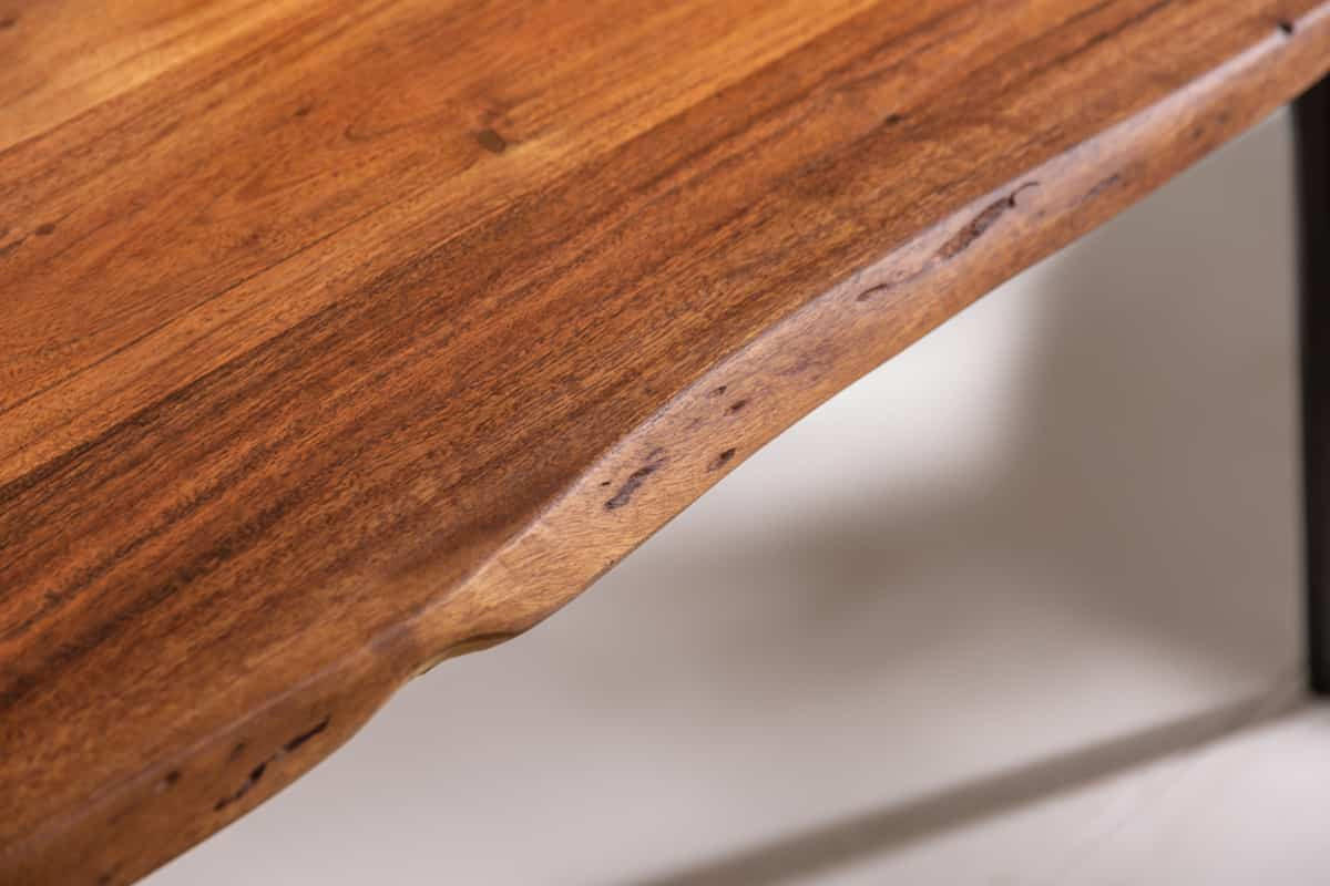 COUCHTISCH LIVING EDGE Akazie rechteckig Natur 110cm - Braun, Holz/Metall (60/110/45cm) - riess-ambiente