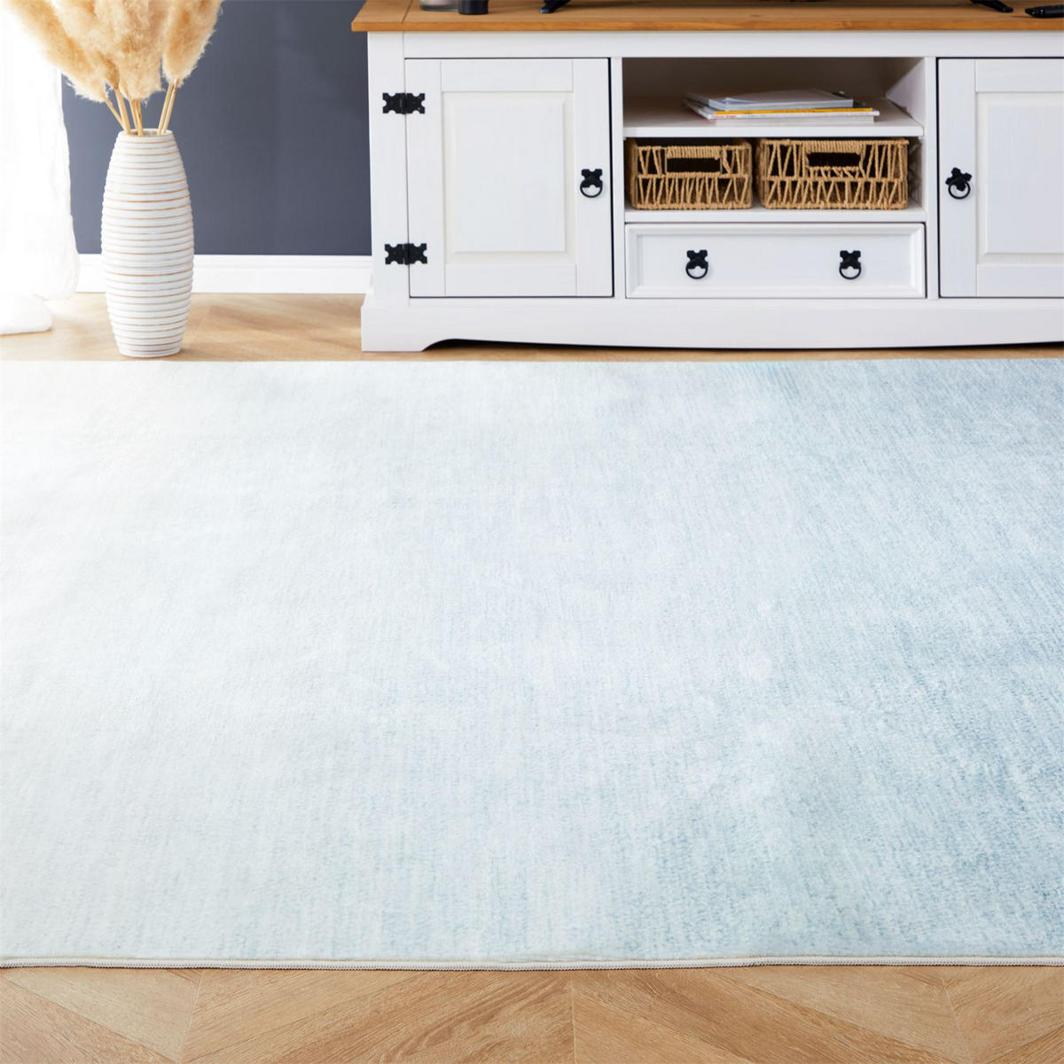 TEPPICH OMBRE - Hellblau, Textil (200/300cm) - IDIMEX