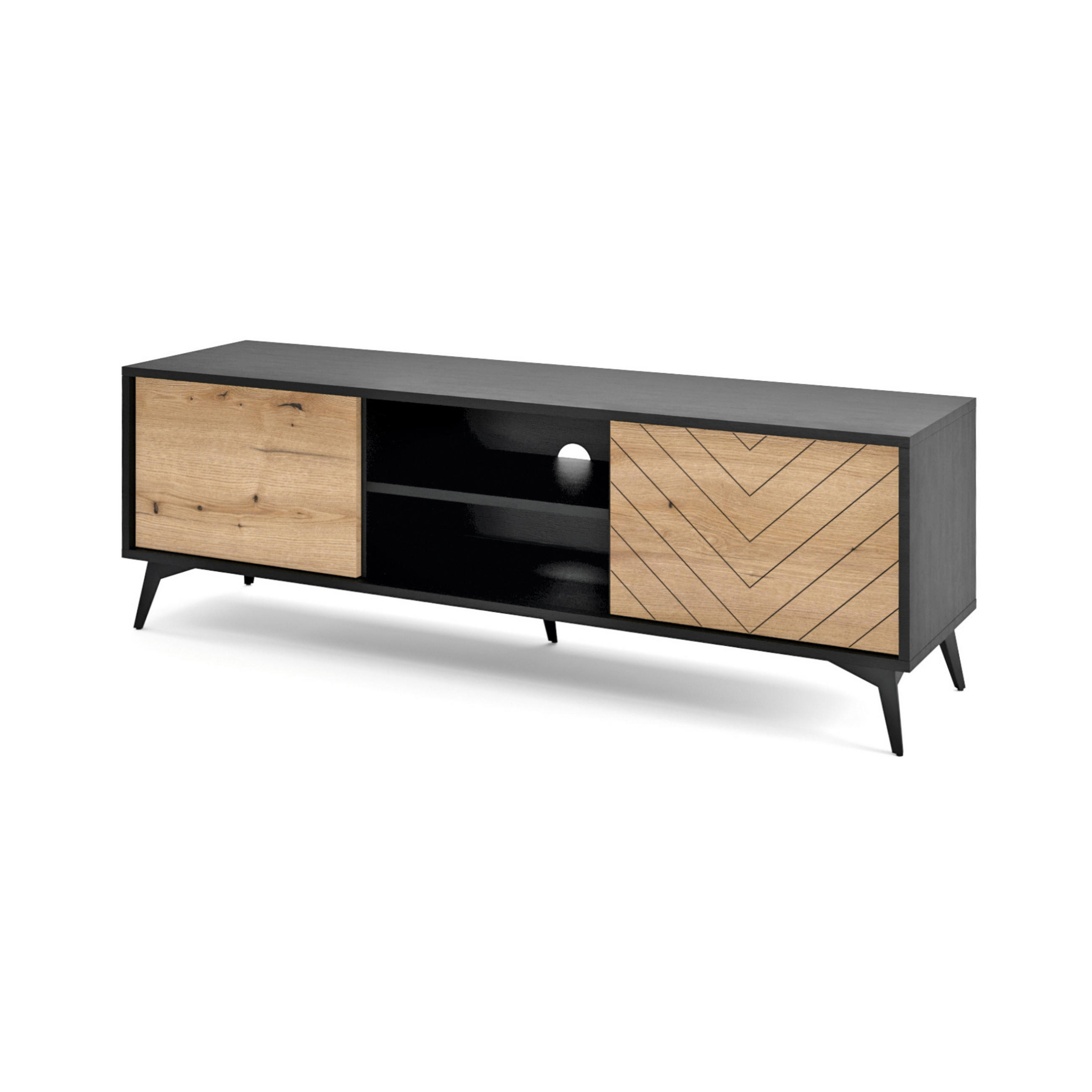 FURNLUX TV-LOWBOARD Beige 154cm × 39cm × 50cm