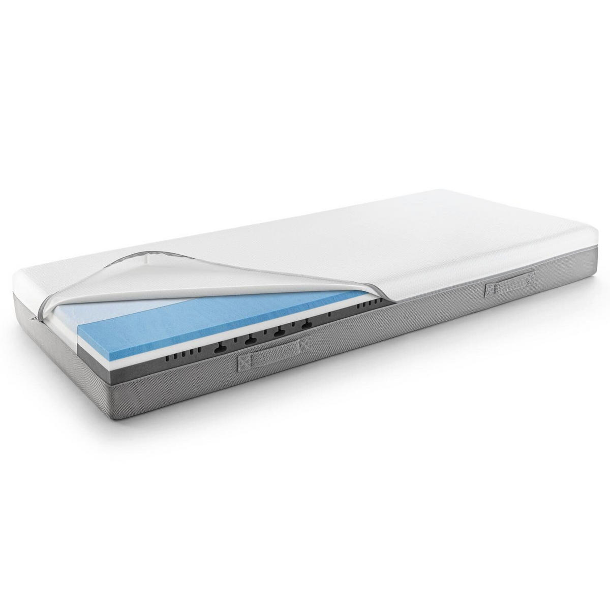 VISCOMATRATZE Premium 90x200 cm - Weiß, Textil (90/200cm) - Sleezzz