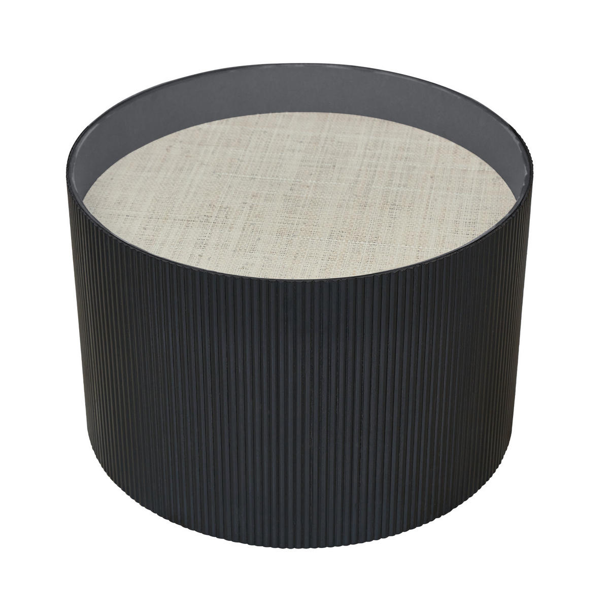 BEISTELLTISCH CARLA Schwarz/Natur - Schwarz/Naturfarben, Holzwerkstoff (59/59/39cm) - SVITA