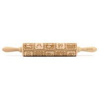 TEIGROLLE Love Message, groß, 43 cm, Buchenholz - Braun, Holz (43cm) - Folkroll