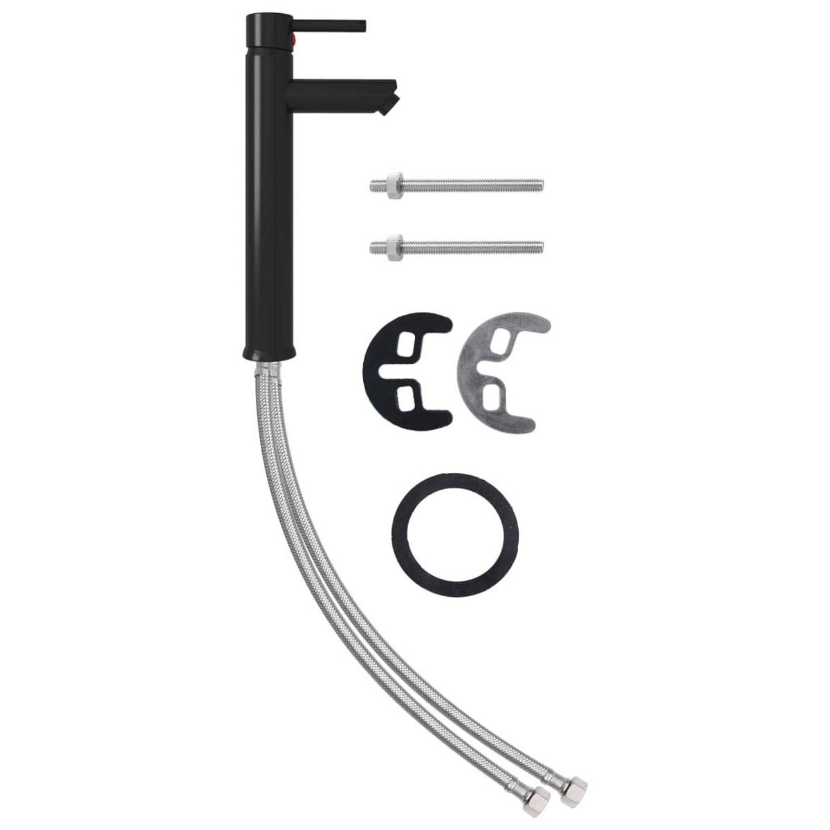 WASCHBECKEN mit Waschtischarmatur Lavigne 42/42/13 cm - Hellgrau, Keramik (42/13/42cm) - Nettlife