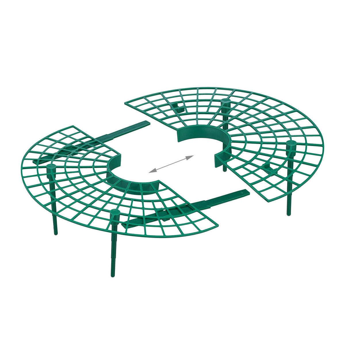 10XERDBEERREIFER - Dunkelgrün, Kunststoff (30/10/30cm) - Relaxdays