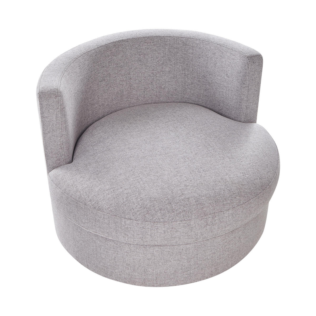 SESSEL Hellgrau Dalby - Grau, Textil (82/61/82cm) - Beliani