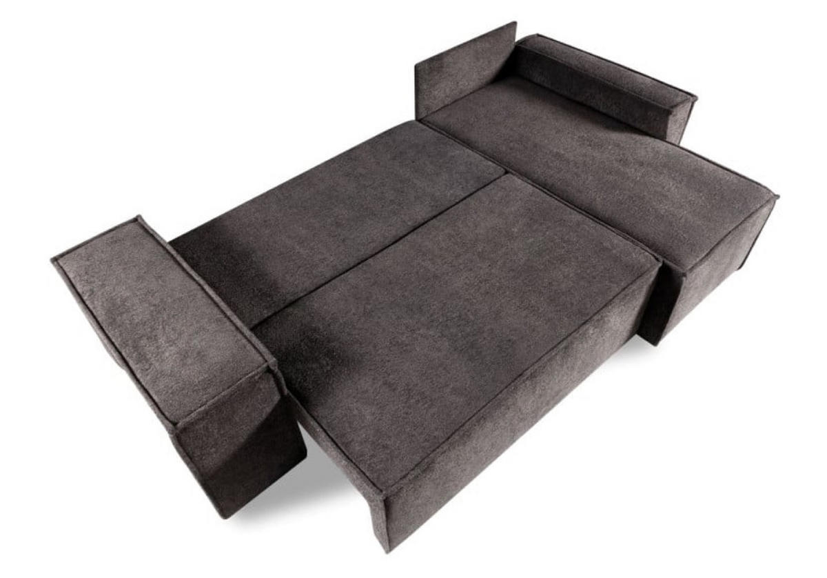 ECKSOFA Graphit Colin - Graphitfarben, Holzwerkstoff (268/155cm) - Sepro Meble