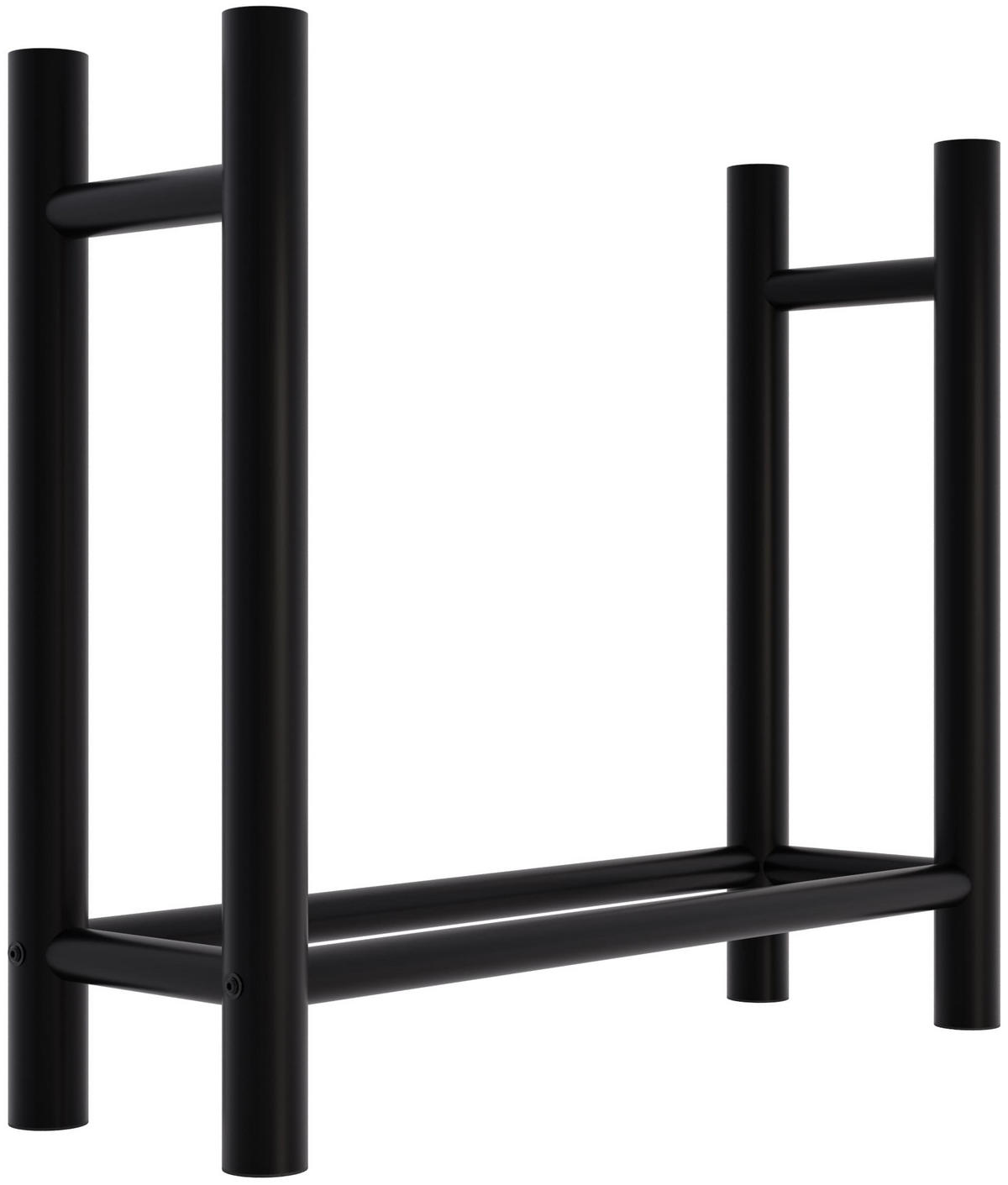 KAMINHOLZREGAL 80/30/80 cm Metall schwarz - Schwarz, Metall (80/80/30cm) - CLP