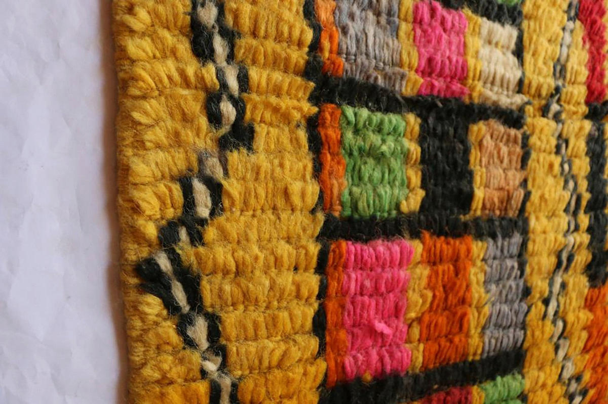 BERBERTEPPICH aus reiner Wolle 66x 340 cm - Gelb, Naturmaterialien (66/340cm) - AFK Living