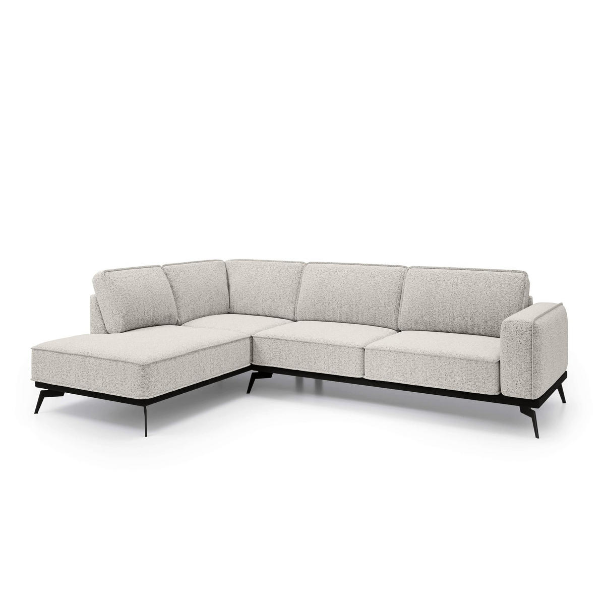 ECKSOFA Rosalia Creme - Creme, Textil (293/90/200cm) - Pillovely