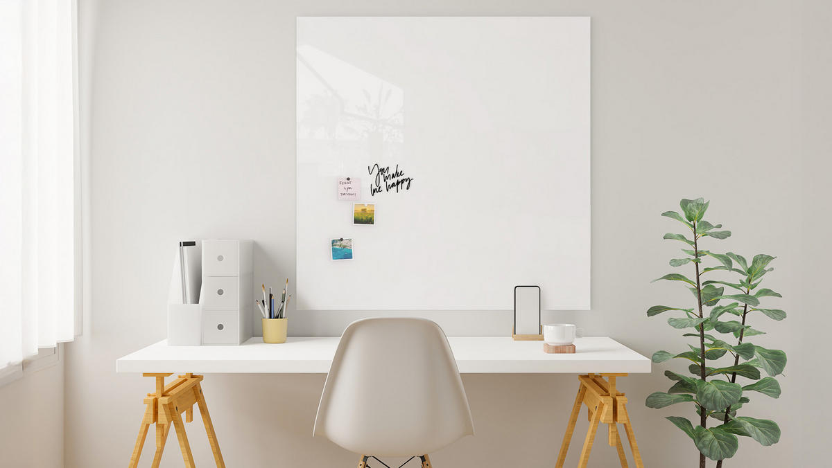 GLASBOARD - Premium SUPERWHITE Perlweiß 120x120 cm - Weiß, Glas (120/120/0.7cm) - ALLboards