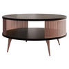 COUCHTISCH Roenni Ember - Schwarz/Bronzefarben, Holzwerkstoff/Metall (75/75/44cm) - MIRJAN24