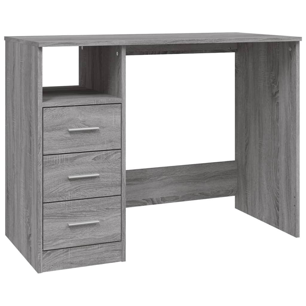 vidaXL Schreibtisch Silbereichen 50x76x102 cm