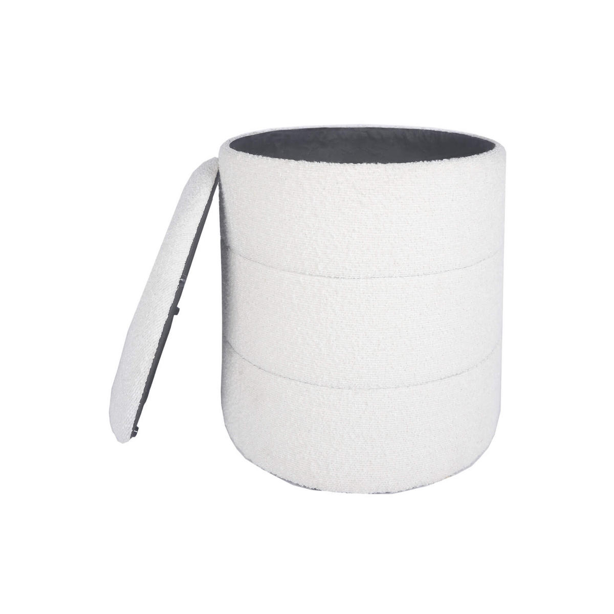 FUSSHOCKER Weiß 41/41/43 cm - Weiß, Holzwerkstoff (41/43/41cm) - Mobili Rebecca