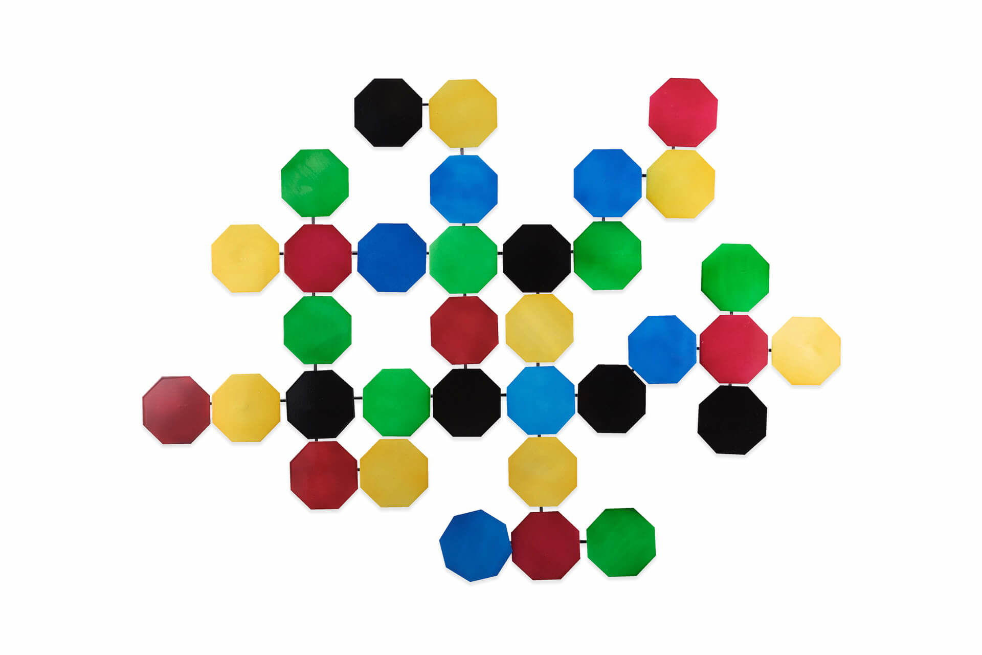 WANDDEKO Bunt 102/76 cm - Multicolor, Metall (4.17/76/4cm) - KUNSTLOFT
