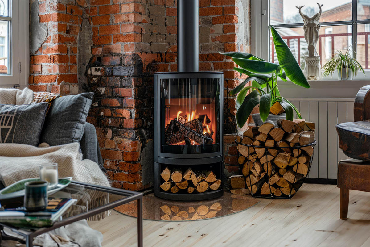 GLASPLATTE für Kamin 100x100 cm - Braun, Glas (100/100/0.4cm) - TULUP