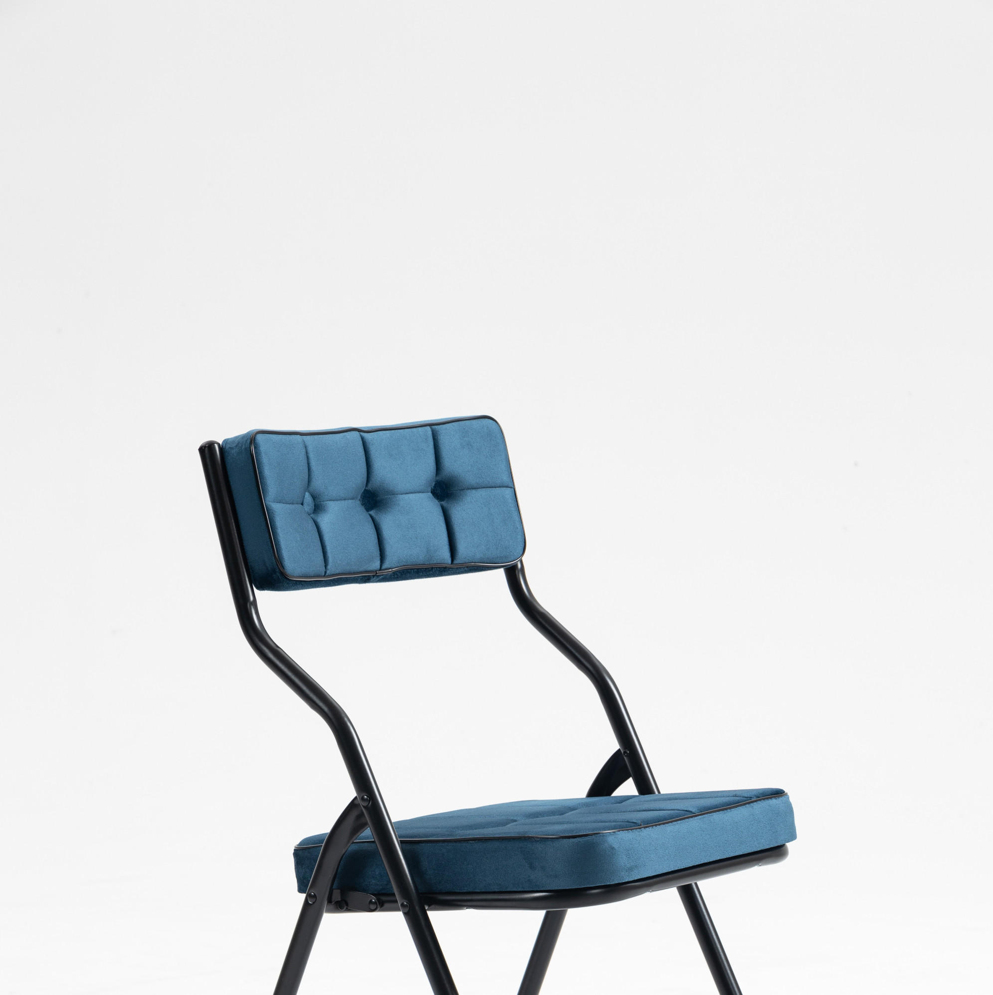 Mivray Klappstuhl-Set Blau 47x80x46 cm