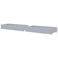 BETTSCHUBLADE 2er set Grau Cronat - Grau, Holz - Beliani