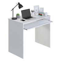 SCHREIBTISCH Weiß 54/79/90 cm - Weiß, Holzwerkstoff (54/90/79cm) - DMORA