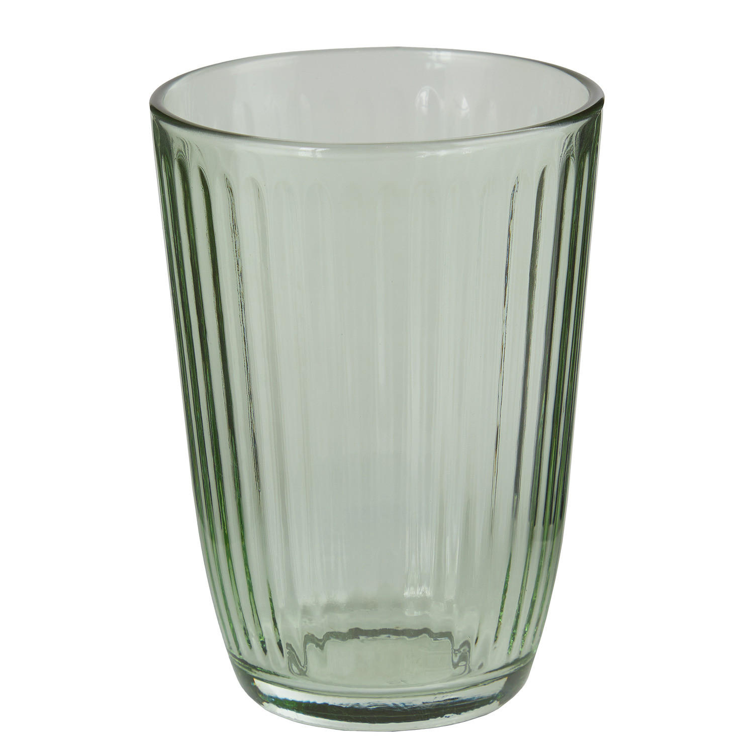 DRINKGLAS (6er Set) Linee - Grün, Glas (0.39L) - BUTLERS