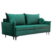 SITZSOFA Flaschengrün LEA Mit Schlaffunktion - Grün, Textil (215/96/94cm) - Sepro Meble
