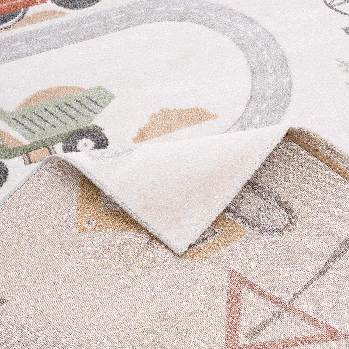 KINDER TEPPICH MAUI KIDS BAUSTELLE - Multicolor, Textil (200/290cm) - Pergamon