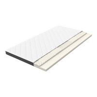 KOMFORTSCHAUMMATRATZE 90/200 cm Weiß + Grau Höhe 7 cm, H3 - Weiß, Textil (90/200cm) - Oxeza