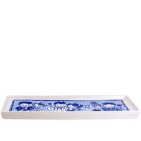 SCHALEN Delfts Blond in weiß/blau - 33cm - Multicolor, Keramik (12.3/34.5/2.1cm) - Blond Amsterdam