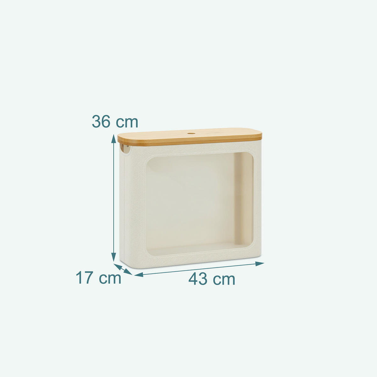 TOILETTENPAPIER-AUFBEWAHRUNG - Beige, Holz/Kunststoff (43/36/17cm) - Relaxdays