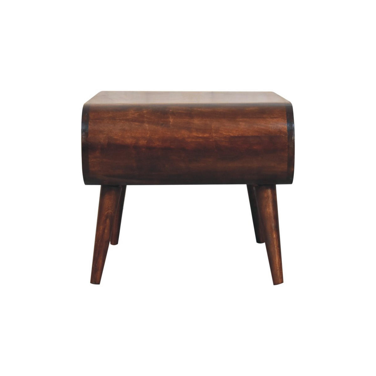 COUCHTISCH California Walnuss-Finish, 1 Regal, Dunkelbraun - Dunkelbraun, Mangoholz/Holz (80/50/44cm) - Artisan Furniture