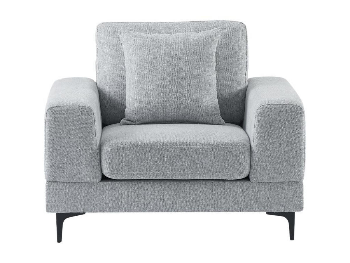 SESSEL - Strukturstoff - Hellgrau - JAMOLO - Hellgrau, Textil (89/82/107cm) - Vente-Unique