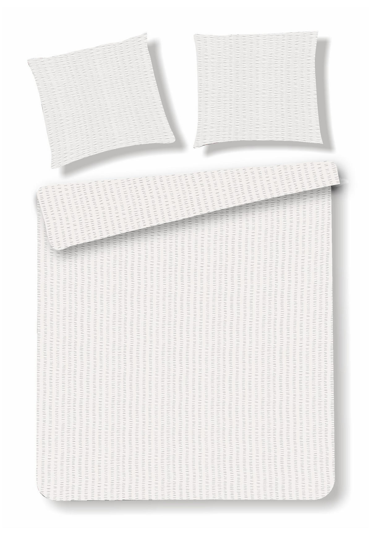 BETTWÄSCHE Corica - Weiß, Textil (160/200cm) - home&you