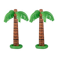 2xAUFBLASBARE Palme - Multicolor, Kunststoff (62/80/62cm) - Relaxdays