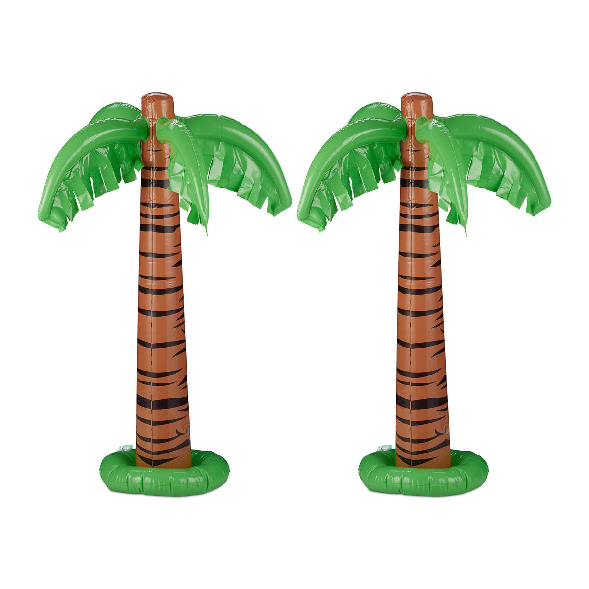 2xAUFBLASBARE Palme - Multicolor, Kunststoff (62/80/62cm) - Relaxdays