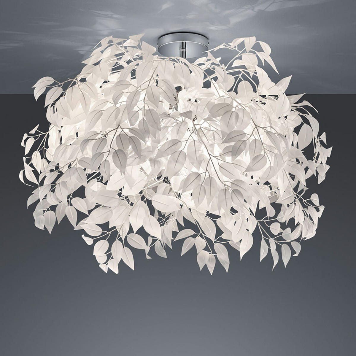 LED DECKENLEUCHTE Metall Chrom Silber - Silberfarben, Metall (70/70/73cm)