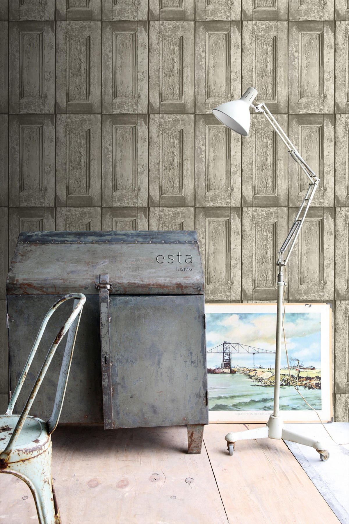 TAPETE Paneeltüren 53 cm x 10.05 m - Braun, Papier (53/1000cm) - ESTAhome