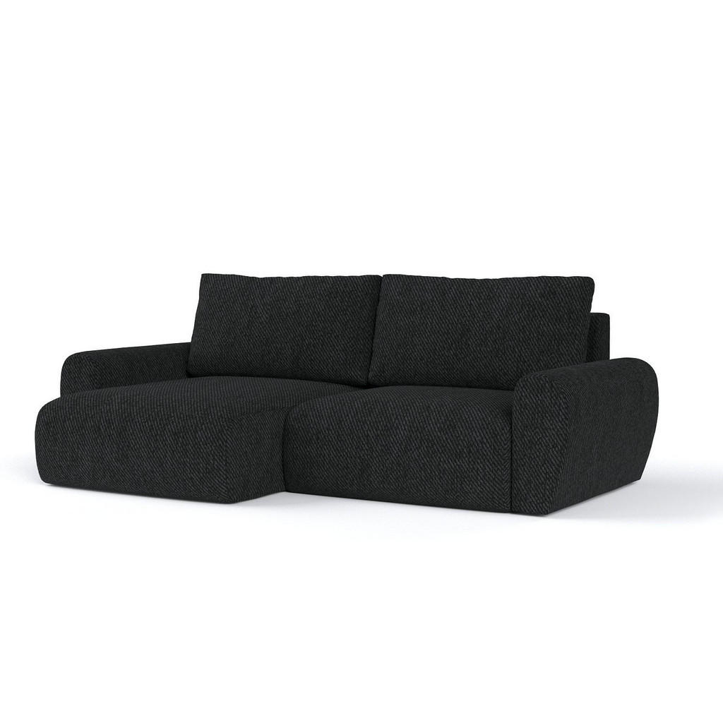 AltaBeds ROHOVÁ SEDAČKA OMARI, textil, Černá