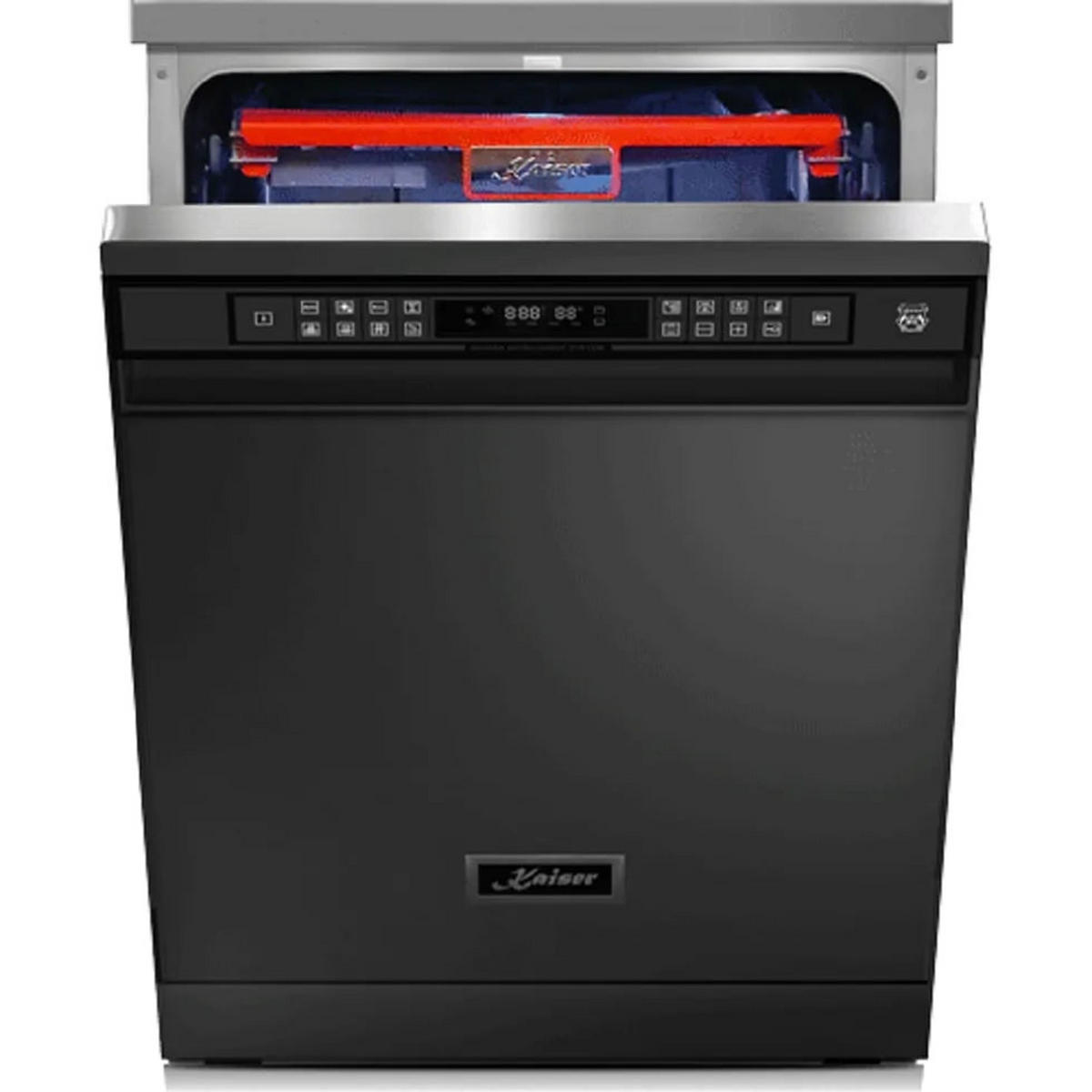SPÜLMASCHINE-FREISTEHEND S 6006 XL RS, Schwarzer Edelstahlstahl, 60 cm - Edelstahlfarben/Schwarz, Metall (59.8/81.5/57cm) - Kaiser Küchengeräte
