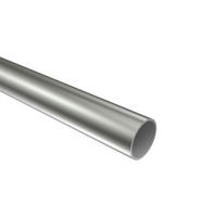 RUNDROHR 180 cm, 20 mm Ø Edelstahl - Edelstahlfarben, Metall (180cm) - INTERDECO