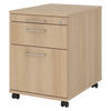 ROLLCONTAINER - mit Hängeregistratur 58/42,8/59 cm in Eichefarben Bügelgriff (Metall) - Eichefarben, Holzwerkstoff (42.8/59/58cm) - bümö