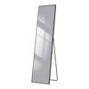STANDSPIEGEL Wandmontage oder Freistehend, Schwarz 160/40/2 cm - Schwarz, Glas/Metall (40/160/160cm) - EMKE