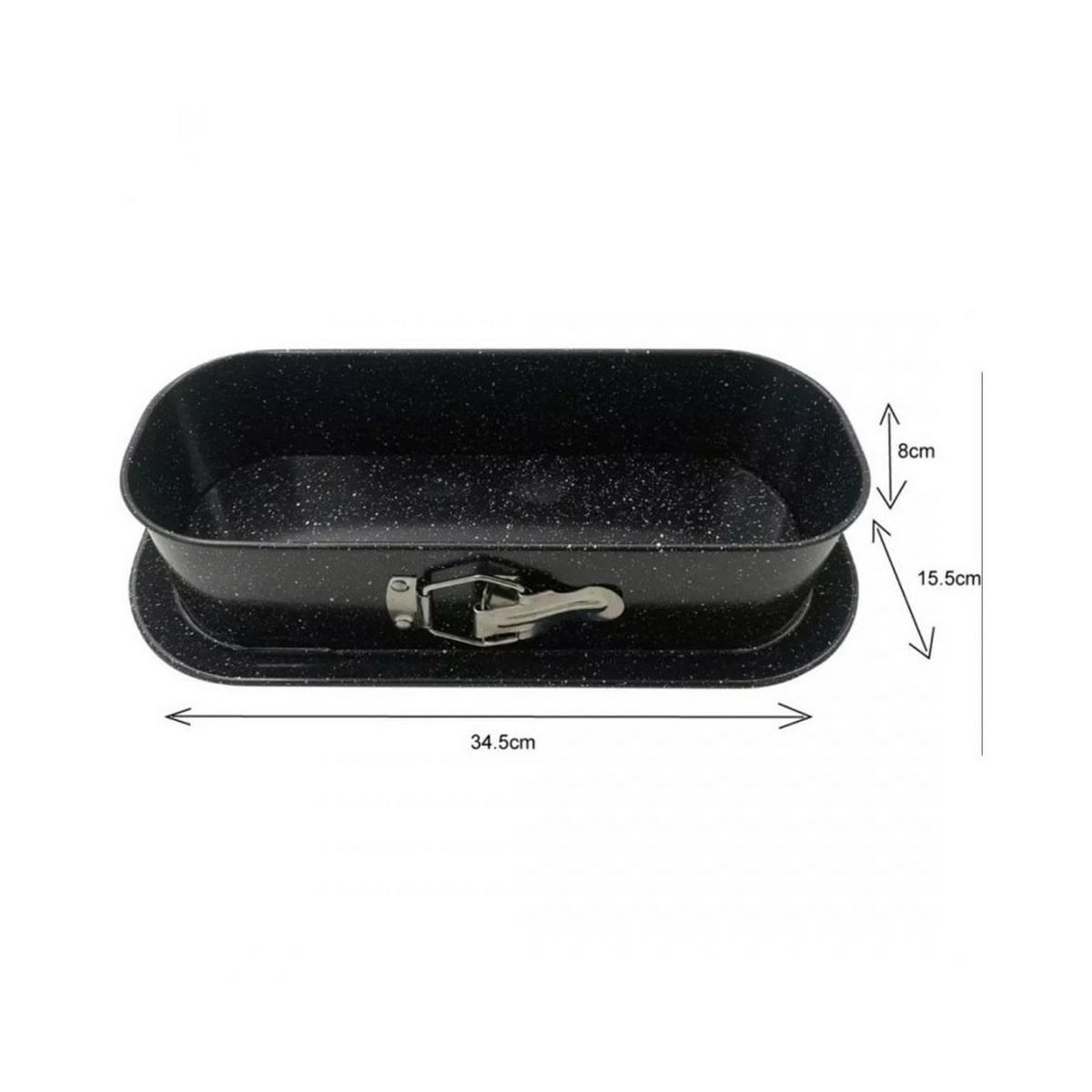 BACKFORM Schwarz 34.5/15.5/8 cm KH1785 - Schwarz, Metall (15.5/8/34.5cm) - Kinghoff 