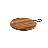 SCHNEIDEBRETT aus Akazienholz Stine - Ø26cm - Braun, Holz (26/35cm) - Björn