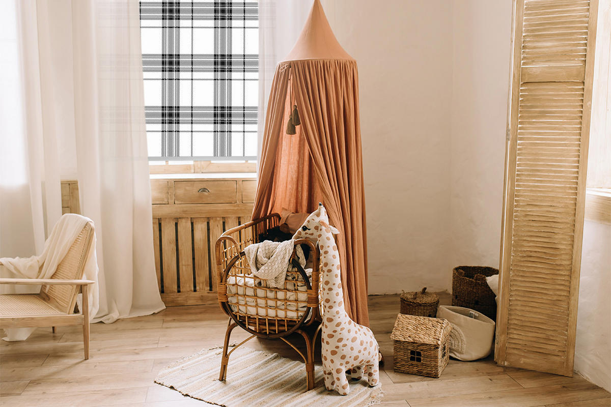 VNÚTORNÁ roleta - okenná roleta - roleta - 100x100 cm - Sivý tartan - sivá, plast (100/100/0.5cm) - TULUP