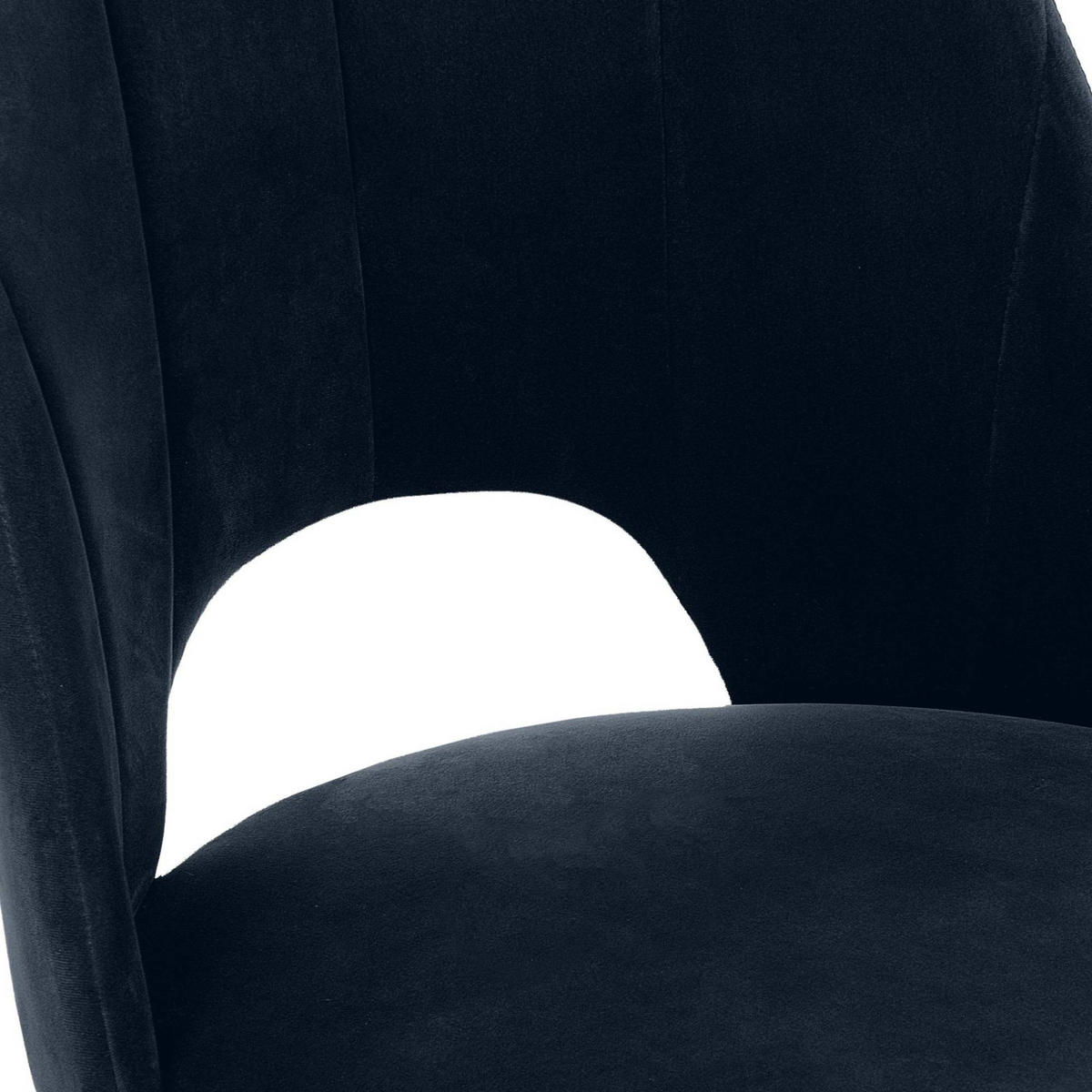 ESSZIMMERSTUHLE TINO 2-tlg Velours-Sitz, Dunkelblau - Eichefarben/Dunkelblau, Holz/Textil (48/86/44cm) - KONSIMO®